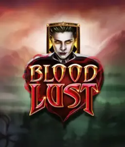 A dark and seductive view of the Blood Lust slot by ELK Studios, featuring gothic vampire symbols and a haunting castle backdrop. This image captures the slot's enthralling atmosphere, complemented with its distinctive features, making it an enticing choice for those fascinated by dark, supernatural themes.